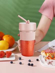 Portable Electric Fruit Juicer Cup, Mini Multi-Function Juice Extractor With Straw, Wireless Convenient Juice Maker