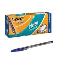 Bolígrafo Punto Grueso Stick Intenso Caja con 12 Piezas Cristal Bic - Azul - Ver 3