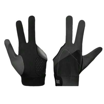 1pc Professional Snooker & Table Tennis Gloves - Left-Handed Full-Finger Anti-Slip, Breathable 3-Finger Design With Non-Slip -Like Palm, Wrist Strap & Buckle Closure For Billiards, Pool, TT Competition (Adjustable, One-Size-Fits