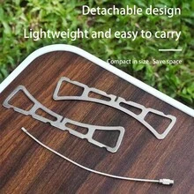 Stainless Steel Detachable Cross-Shaped Steaming Rack, Dual-Purpose On Both Sides, Camping Home Kitchen Pot Pad, Pot Rack, Steaming Rack, Outdoor Camping Portable Picnic Barbecue