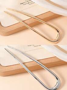 Juego de 3/2/1 piezas de pinzas para el cabello de metal en forma de U grandes y elegantes de color dorado - Adecuadas para cabello grueso y largo, pinzas francesas para el cabello de damas, extensor de moño, pinzas para peinar el cabello, accesorios para el cabello, pasador francés, verano, vacaciones, viajes, accesorios para la cabeza, festival, cumpleaños - Multicolor - Ver 21