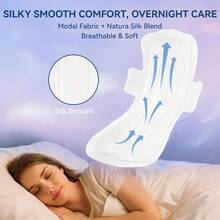 Heavy Flow Pads For Women Overnight Unscented Sanitary Pads For Period With Wings 14.1 Inch 360 Mm Overnight 5 Count - 5 Count + Extra Heavy Overnight - Xem 2