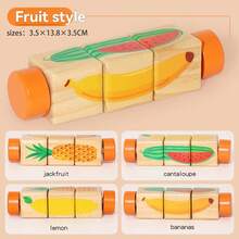 木制旋转三维拼图积木，儿童益智玩具，卡通动物，专业拼图，可旋转，堆叠式木制启蒙玩具，婴儿，动手操作，益智玩具，圣诞礼物/开学礼物/节日礼物 - 彩色 - 查看 13