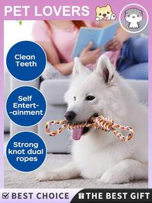 Strong Chewing Rope Toys Suitable For Medium And Large Dogs, Chewing Toys For Cleaning Teeth