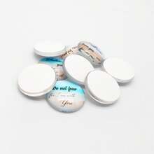 9 piezas de cabuchones de vidrio con citas inspiradoras mixtas, redondos de 25 mm con parte trasera plana, para colgantes, llaveros, manualidades DIY - mezclado - Ver 7