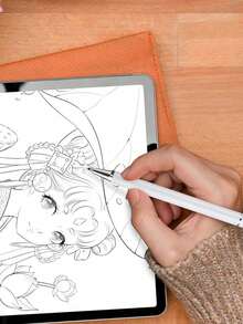 三合一高精度灵敏触控笔，适用于智能手机、平板电脑，可用于编辑、绘画、办公和书写，无需电池。送朋友的礼物，圣诞礼物。 - 彩色 - 查看 7