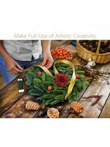 35m Floral Stem Wire, Suitable For Flower Arranging, Valentine's Day, Birthday Gifts, Green Floral Wire - Ideal For Handmade Valentine's Day Crafts, Wreaths, Floral Arrangements, Stem Wire