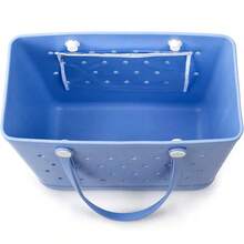 Winter Christmas New EVA Rubber Tote Bag, Waterproof Washable Tip Proof Durable Open Tote Bag, Super Large Capacity Suitable, Grocery Shopping, Travel, Parties, Outdoor Activities (Accessories Not Included) Suitable For Christmas, Halloween Gifts - Yellow - View 4