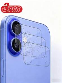 3片装相机镜头钢化玻璃保护膜，兼容 16/16 Plus - 17 17 Pro 17 Pro Max 17 Air，高清透明全覆盖保护