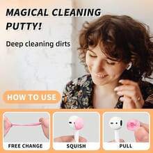 Cleaning Putty,Phone Cleaning Kit With Clean Pen, Remove Ear Wax&&Gunk From Device's Small Crevices,  Cleaner Kit Charging/Headphones/Electronics - B2-green - View 6