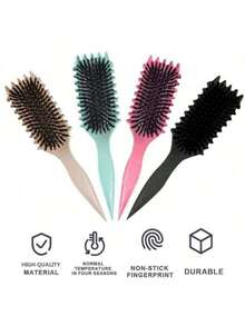 Professional Wave Brush For Styling And Defining Bounce Curls And Extensions - Mint Green - View 1