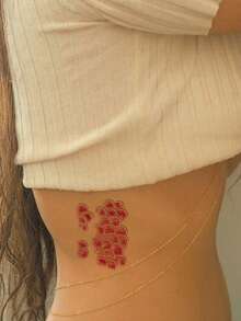 10pcs/Pack Waterproof Temporary Tattoos For Women, Realistic Mermaid Fish Scale Tattoo Sticker Performance Fake Tattoo Body Art - Multicolor - View 3