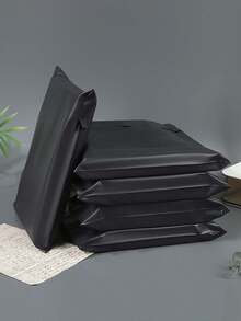 50pcs Black Courier Bags, Thickened Logistics Bags, Gift Bags, Waterproof Transportation Packaging Bags, Clothing Shopping Bags, Holiday Gift Bags, Black Self-Adhesive Bags, Suitable For Back To School Season. Ideal For Shopping Malls, Offices, Weddings, Christmas Parties And Various Occasions, Perfect For Christmas Gift Packaging. - Black - View 6