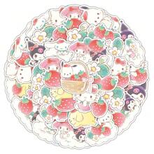 SANRIO 50 件混合  可爱动漫卡通贴纸    标签贴纸 Kawaii 游戏标签 DIY 礼物密封标签装饰用品趣味礼物 - 彩色 - 查看 9