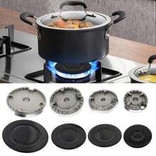 Hob Burner Crown Kit For HOTPOINT Oven Cooker Flame Cap Black Small Medium Large - Black - View 7