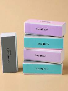 10pcs/Set 4-Sided Nail Files, Sanding Blocks, Manicure Tools, Professional Nail Art Tool Kit, Nail Care Accessories, Nail Texture Tools, Back To School Essential - Multicolor - View 4