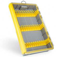 钓具盒，防锈防水，带可调节隔板的鱼饵盒，防锈鱼饵收纳盒，带秤的钓具储物盒 - 黃色 - 查看 10