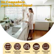 Irrigador Oral Portátil Boquilla Transparente Ajuste de 3 Niveles Carga USB Ideal para Regalo Viajes y Casa - Multicolor - Ver 3