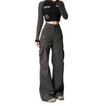 Plus Size Suit Pants - Navy Blue Extended Version - View 6
