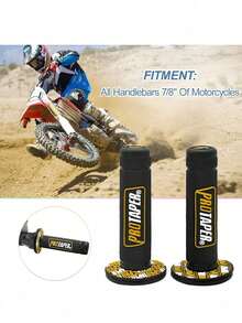 Puños Protaper Para Moto 7/8 Excelente Agarre Stunt Cross - Amarillo - Ver 7