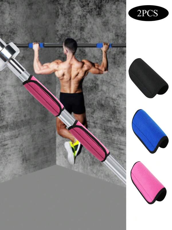 2pcs Pull-Up Bar Sleeve Protectors, Foam Anti-Slip Grip Pads For Gymnastics, Gym Equipment Hand Protectors