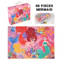 60 Gift Box Puzzles, 3-6 Years Old With Large Puzzles, Educational Toys And Games > Puzzles > Jigsaw Puzzles Parent-Child Interactive Toys Christmas And Halloween Gifts.