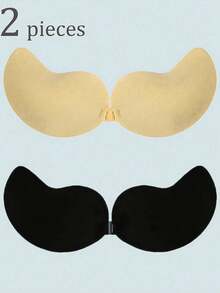 2pcs Women's Multicolor Mango Shaped Silicone Bra Breast Lift Pads Invisible Seamless Nipple Covers For Daily Wear Gather Small Breasts To Make Them Appear Larger - Multicolor - View 14