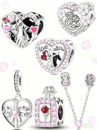 这款LOVE系列粉色吊坠可用于DIY创意手链、手镯、项链和其他首饰。它适合作为生日、节日或周年纪念礼物送给情侣、挚友和朋友。
