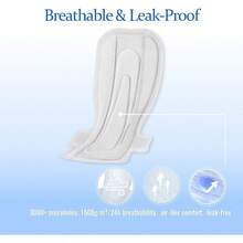 Heavy Flow Pads For Women Overnight Unscented Sanitary Pads For Period With Wings 14.1 Inch 360 Mm Overnight 5 Count - 5 Count + Extra Heavy Overnight - Xem 4