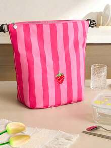 1pc Insulated Lunch Bag Box, Large Capacity Lunch Box Bag, Attractive Lunch Box Storage Bag, Handheld Lunch Bag, Thermal Lunch Bag - Multicolor - View 5