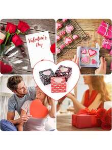 Hộp giấy hình trái tim XOXO 12 chiếc ngày lễ tình nhân, chủ đề lãng mạn, cửa sổ rỗng cho tình yêu, sinh nhật cặp đôi, hộp quà ngày lễ tình nhân - Nhiều màu - Xem 6
