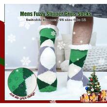 TendenciaBSTcentelha Calcetines para hombre con forro polar cálido, suela antideslizante, calcetines de Navidad para inviernoCalidad premium - Rombo a - Ver 5