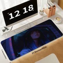 1 miếng lót chuột chơi game Anime Cool Girl, miếng lót chuột đế cao su chống trượt cỡ lớn, miếng lót chuột bàn phím, miếng lót bàn có viền khâu cho bàn làm việc tại nhà văn phòng - Nhiều màu - Xem 7