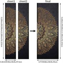 Stairs Art Door Sticker Bedroom Livingroom Bathroom, 2PCS Wall Decal Self - Adhesive Waterproof Removable Door Murals Wallpaper Home Decoration SP - F202 - Sp-f669 + 小 - 查看 7