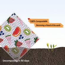 1/2/4/6/8pcs Pretty Birds/Fruits/Flowers/Christmas Birds Swedish Dishcloths For Kitchen Reusable Compostable Kitchen Cloth Made In Sweden Cellulose Sponge Swedish Dish Cloths For Washing Dishes Reusable Paper Towels Washable - Multicolor - View 7