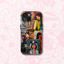 Stylish Lady Tiger Y2K Phone Case Anti-Shock Tough Cover For IPhone 16 Pro Max & 7-17 Air Pro Promax And For Samsung Galxy Custom Design Protective Case For Women Men Halloween Gift - 混合色3 - 查看 4