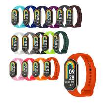 OcioDual Entrega em 24/48 horas. Pulseira de substituição compatível com Xiaomi Mi Band 8, vermelha, pulseira esportiva de silicone macio, flexível e respirável, pulseira Helio, Mi Band, pulseira de relógio, pulseiras personalizadas. - Vermelho - Ver 2