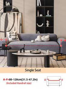 1PC Simple Slouchy Sofa Cover-ElasticFull Coverage,Stretchable & Non-SlipSofa Protector, Fits 1-4 Seater Couches Machine Washable.Al-Season UniversalUse,Pet-Friendly & Stain- Resistant Sofa Slipcover - Grey - View 15