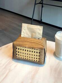 2 件装藤编纸巾盒套，长方形，手工编织，带磁铁，适用于台面、床头柜、办公室，打造时尚现代农舍风格装饰。天然耐用编织，质朴而精致的纹理，轻巧设计，易于保养，防滑底座，无缝设计，适用于客厅、卧室、厨房和工作空间收纳整理。精湛工艺，多功能家居装饰升级之选。 - 彩色 - 查看 8