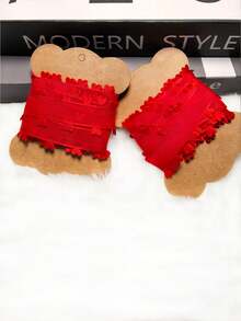 1pc 5 Yards 2.5cm New Heart Shaped Organza Ribbon Gift Box DIY Handmade Accessory Bowknot Material - Multicolor - View 11