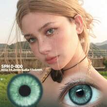 MILLCREEK Mill Creek 两片装彩色软性隐形眼镜，多种颜色可选，包括蓝色、棕色和绿色，融合了东西方美学。这款隐形眼镜为年抛型，适合日常妆容、节日及其他场合。 - 墨綠色 - 查看 4