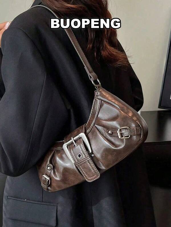 1 Bolso cruzado de mujer con correa ajustable y tachuelas, de gran capacidad, suave degradado, adecuado para trabajo, citas y fiestas. Apto para compras, cartera, compras, mujeres jóvenes, estudiantes universitarios, recién llegados y trabajadores de cuello blanco. Muy adecuado para oficina, universidad, trabajo, negocios, viajes al trabajo, actividades al aire libre, viajes y salidas.