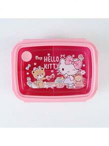 Sanrio Hello Kitty & Friends 三件套保温午餐套装，包括便当盒、手提袋和水壶，紫色，随机印花，适合上学、上班、露营和野餐。