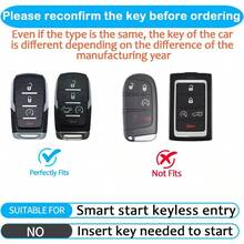 DSindeda For Dodge Key Fob Cover With Keychain Soft Full Protection Key Shell Key Case Compatible With 2019-2025 Dodge RAM 1500 2500 3500 Red 4-5 Buttons - 紅色 - 查看 2