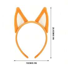 2PCS Dog Ears Headbands Cute Lovely Birthday Party Hair Bands Costume Dress Hair Hoops Hair Accessories - Blue - View 8