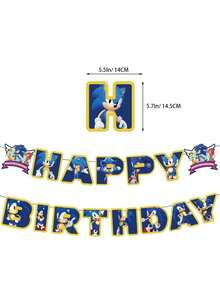 主题生日派对装饰，螺旋吊坠场景气球旗帜套装，横幅，气球，蛋糕装饰，壁挂，草坪使用，装饰主题派对生日派对圣诞节万圣节返校季圣诞装饰