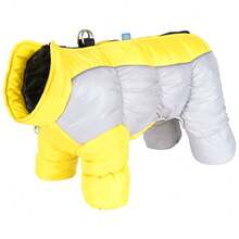 4-Legged Dog Winter Clothes, Pet Warm 4-Leg Jacket, Small Dog Warm Clothes, Warm Dog Jacket, Reflective Winter 4-Leg Jacket High Collar, Windproof Pet Down Jacket (Suitable For Medium And Small Dogs)