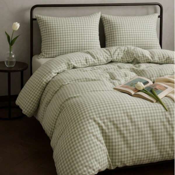 Juego de funda nórdica sin sábana ajustable - Cierre con botones - 71% poliéster, 26% algodón, 3% viscosa | Individual: 160x220 cm + 1 funda de almohada | Doble: 200x220 cm + 2 fundas de almohada | Tejido suave y duradero | Fabricado en Turquía