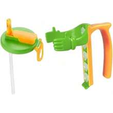 Generic Tapa y soporte para latas de refresco, soporte para latas de bebidas con asa, tapas portátiles con para de 12 para clubes, hogares, jugos, Azul - Verde - Ver 13