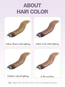 Micro Loop Hair Extensions Micro Bead Hair Extensions Nature Black 14-22inch Straight Micro Link Real Human Hair Hair Extensions Invisible Beads Thick Micro Ring Hair Extensions Halloween Costumes - SP4/24 - View 7